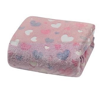 Glow in The Dark Throw Blanket Soft Polyester, Luminous Design for Cozy Nights