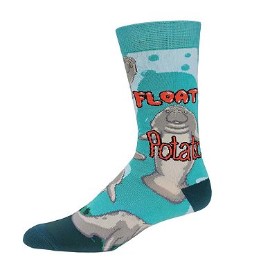 Men's Crew Socks - Floaty Potato