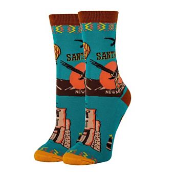 Women's Crew Socks - Santa Fe