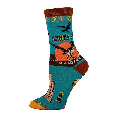 Women's Crew Socks - Santa Fe