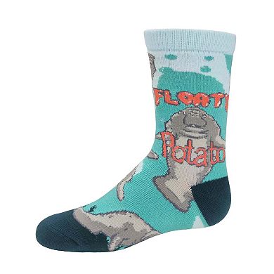 Kid's Crew Socks - Floaty Potato