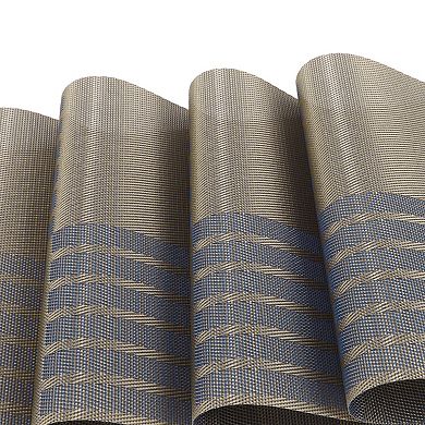 4 Pcs Grid Style Placemats, PET Place Mats, Heat-Resistant Table Mats for Kitchen Table