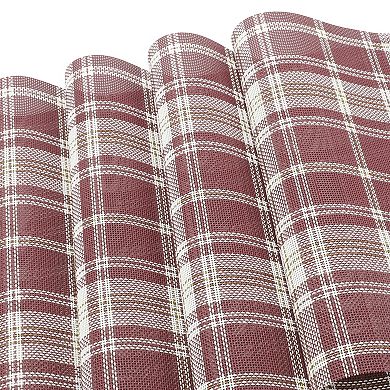 4 Pcs Grids Pattern Placemats, Place Mats for Kitchen Dining Table, Heat-Resistant Table Mats