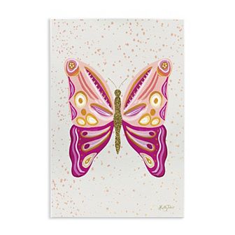 Stupell Home Decor Modern Glam Pink Butterfly Wall Plaque