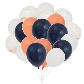 20 pc Party Balloons with Ribbon, 10" Round Helium Balloons for Wedding Graduation Birthday Party