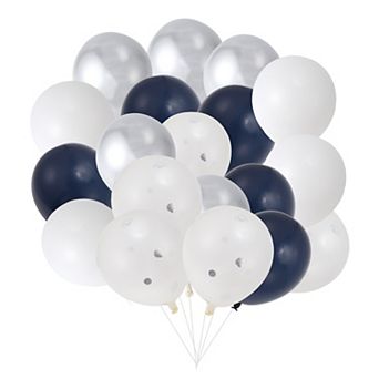 20 pc Party Balloons with Ribbon, 10" Round Helium Balloons for Wedding Graduation Birthday Party