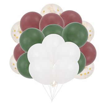 20 pc Party Balloons with Ribbon, 10" Round Helium Balloons for Wedding Graduation Birthday Party