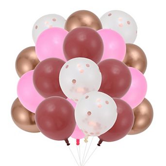20 pc Party Balloons with Ribbon, 10" Round Helium Balloons for Wedding Graduation Birthday Party