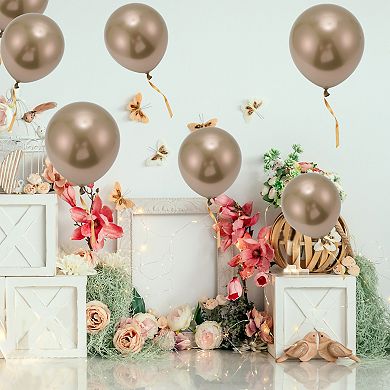 20 Pcs Party Balloons, 10" Round Helium Balloons for Wedding Graduation Anniversary Birthday Party