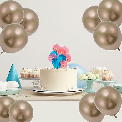 20 Pcs Party Balloons, 10" Round Helium Balloons for Wedding Graduation Anniversary Birthday Party