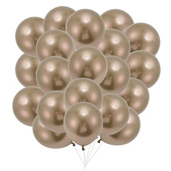 20 pc Party Balloons, 10" Round Helium Balloons for Wedding Graduation Anniversary Birthday Party