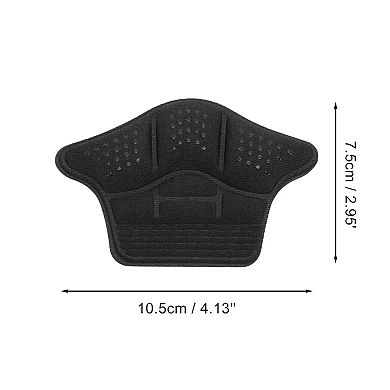 Thick Heel Pads for Prevent Rubbing One Size Black 1 Pair