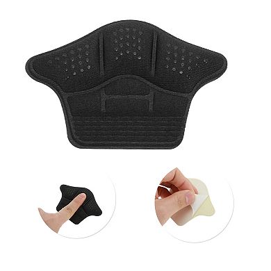 Thick Heel Pads for Prevent Rubbing One Size Black 1 Pair