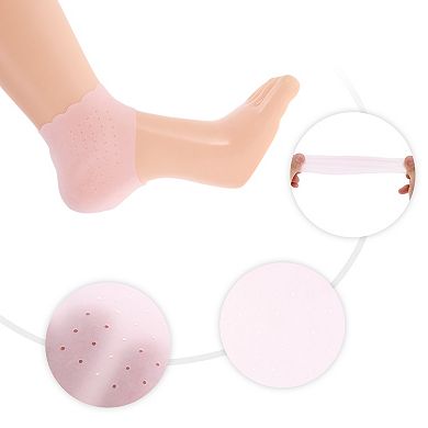 1 Pair Silicone Thin Heel Protectors for Travelling
