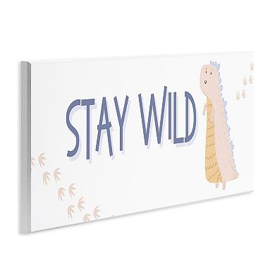 Stupell Home Decor Stay Wild Dinosaur Wall Plaque