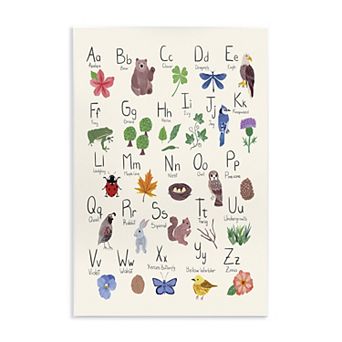 Stupell Home Decor Animal Alphabet Wall Plaque