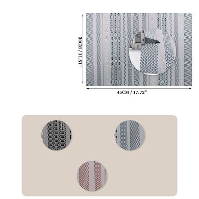 4 Pcs Stripe Woven Placemats, Place Mats for Kitchen Dining Table, Heat-Resistant Table Mats