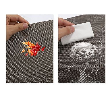4 Pcs Marble Pattern Placemats, Place Mats for Kitchen Dining Table, Heat-Resistant Table Mats