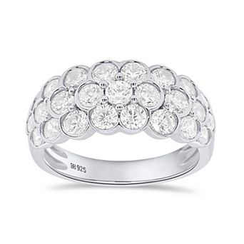 Éthique Sterling Silver 2 Carat T.W. Lab-Grown Diamond Statement Ring