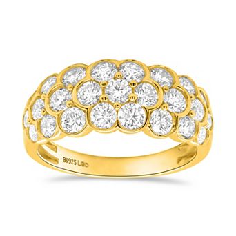 Éthique Sterling Silver 2 Carat T.W. Lab-Grown Diamond Statement Ring