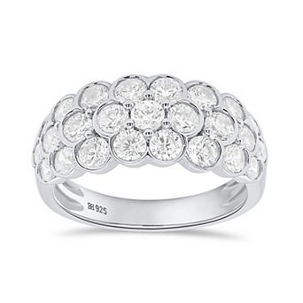 Éthique Sterling Silver 2 Carat T.W. Lab-Grown Diamond Statement Ring