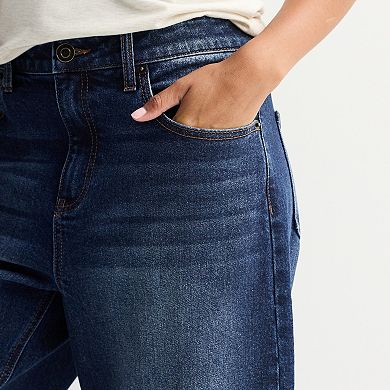 Juniors' Project Indigo Low Rise Barrel Boyfriend Jeans