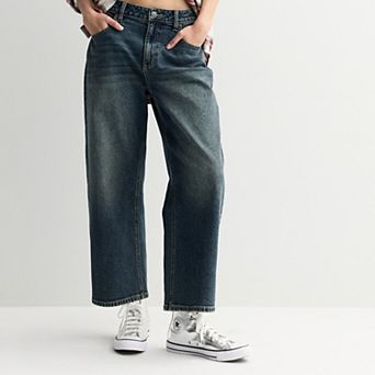 Juniors' Project Indigo Low Rise Barrel Boyfriend Jeans
