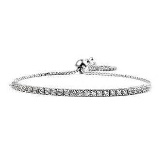 Éthique Sterling Silver 1 Carat T.W. Lab-Grown Diamond Bolo Bracelet