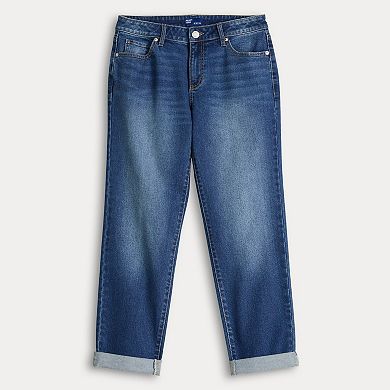 Juniors' Project Indigo Mid Rise Traditional Boyfriend Jeans