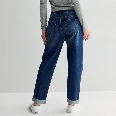 Juniors' Project Indigo Mid Rise Traditional Boyfriend Jeans