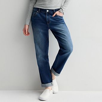 Juniors' Project Indigo Mid Rise Traditional Boyfriend Jeans