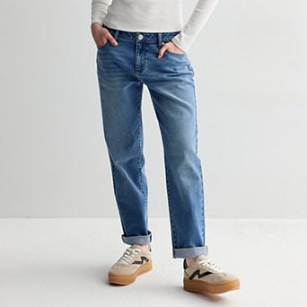 Juniors' Project Indigo Mid Rise Traditional Boyfriend Jeans