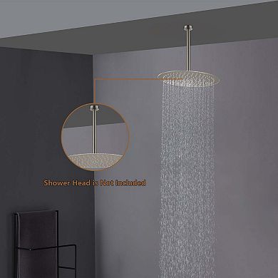 Round Shower Arm with Flange Cover