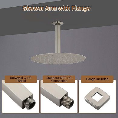 Square Ceiling Mounted Showr Arm