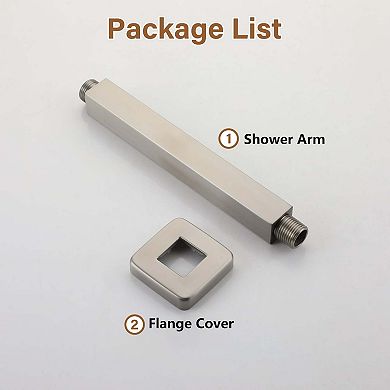 Square Ceiling Mounted Showr Arm
