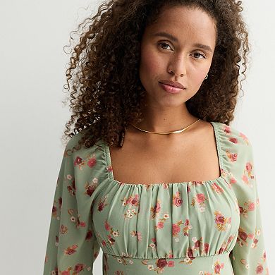 Juniors' Live To Be Spoiled Bodice Skater Dress