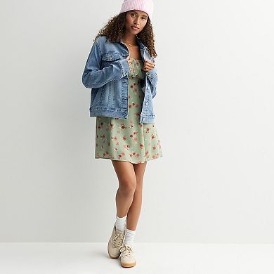 Juniors' Live To Be Spoiled Bodice Skater Dress