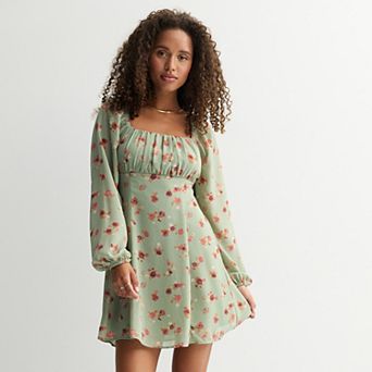 Juniors' Live To Be Spoiled Bodice Skater Dress