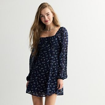 Juniors' Live To Be Spoiled Bodice Skater Dress