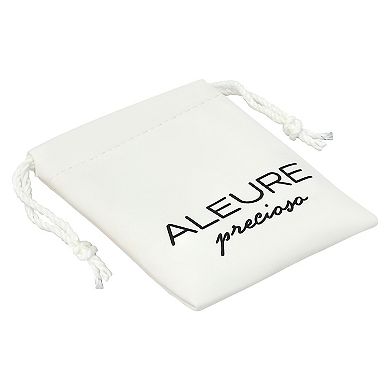 Aleure Precioso Silver Plated Stone Tiger's Eye Beads with Lotus Charm Drop Stretch Bracelet