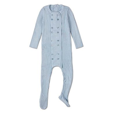 2 Piece Baby Sweater Rib Footie Set