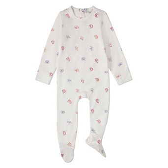 Baby and Toddler Girls "Little Arrangements" Floral Print Cotton Rich Footie