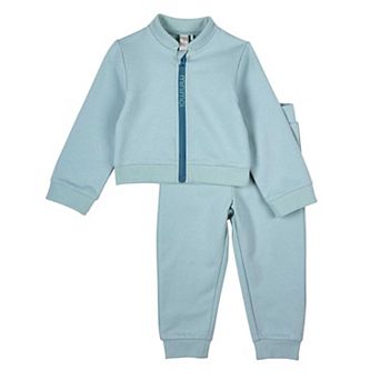 2 pc Kids Cotton Rich Full Zip Jacket and Pants Set