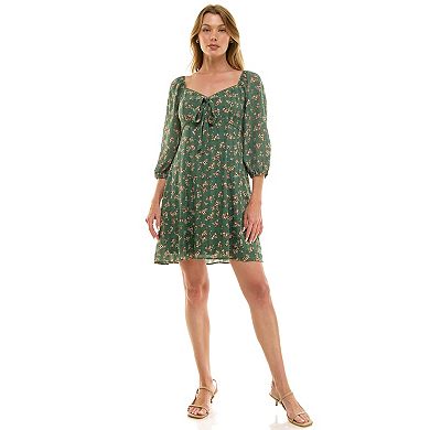 Juniors' Lily Rose Fit & Flare Molded Cup Skater Dress