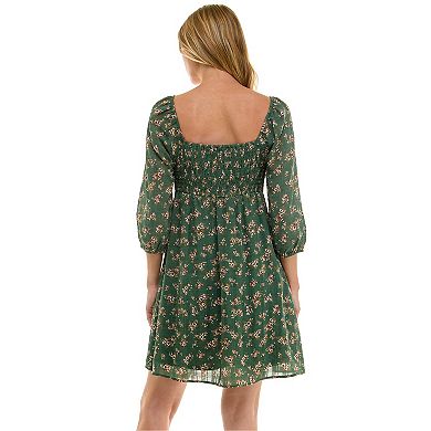 Juniors' Lily Rose Fit & Flare Molded Cup Skater Dress