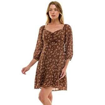 Juniors' Lily Rose Fit & Flare Molded Cup Skater Dress