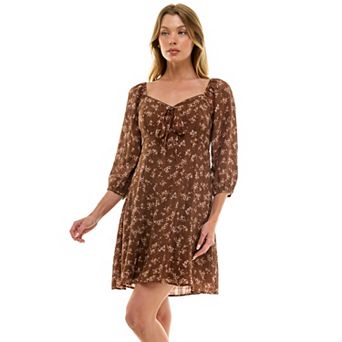 Juniors' Lily Rose Fit & Flare Molded Cup Skater Dress