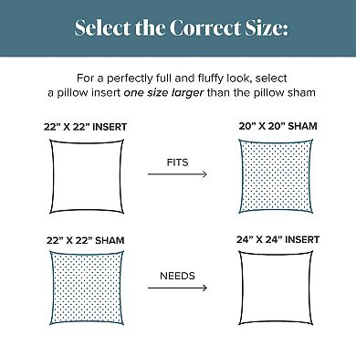 Bare Home 2-Pack Throw Pillow Inserts, Bed and Couch Pillows