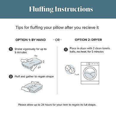 Bare Home 2-Pack Throw Pillow Inserts, Bed and Couch Pillows