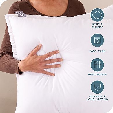 Bare Home 2-Pack Throw Pillow Inserts, Bed and Couch Pillows